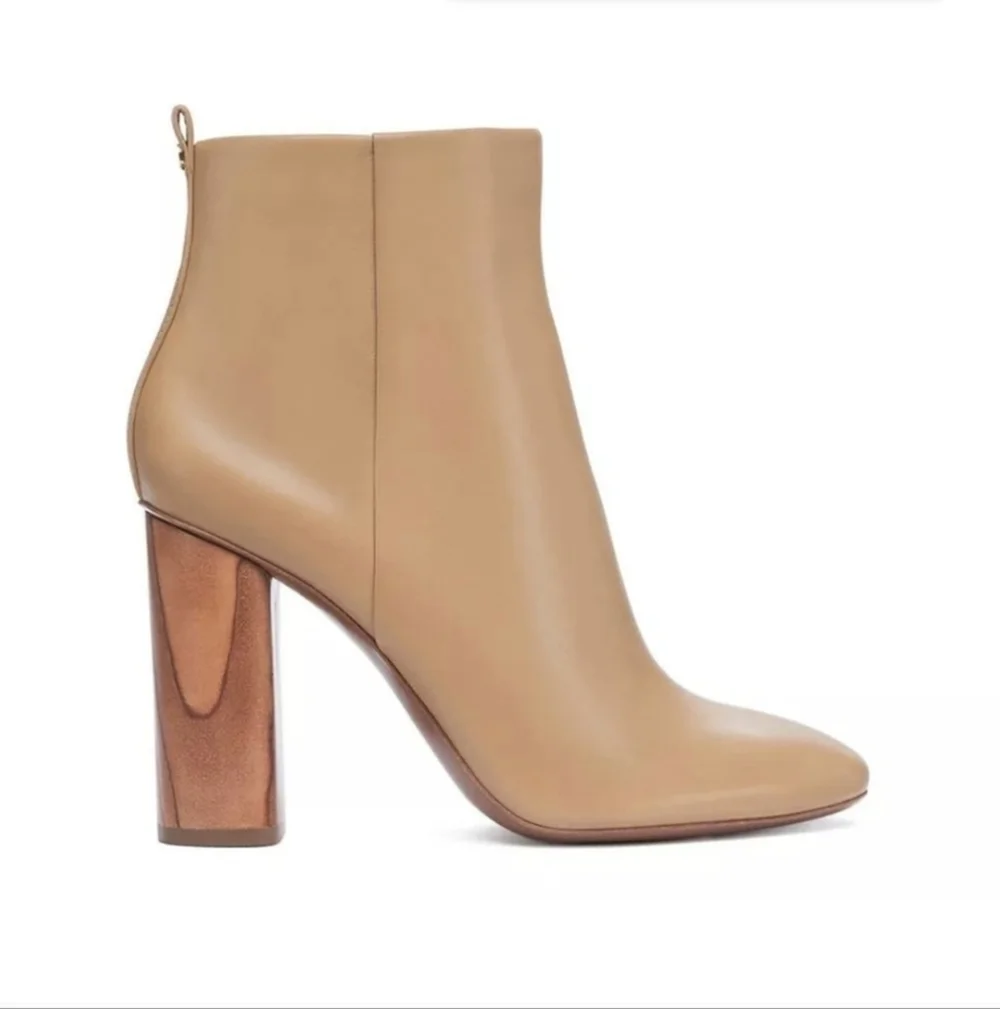 Tory‎ Burch | Raya Sand Leather Ankle Boots